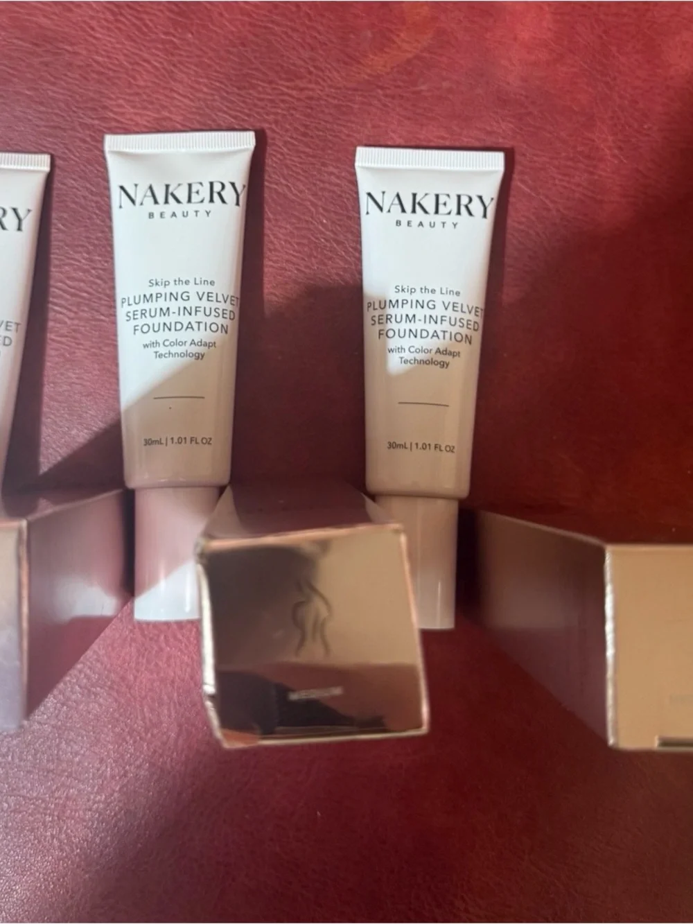 Nakery Beauty Skip the Line Plumping Velvet Liquid Foundation Medium 1.01 oz